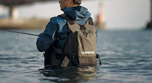 シマノ(SHIMANO) 釣り ウェア 固定式フローティングベスト ゲームベスト VF-024U ブラック 0 3枚目