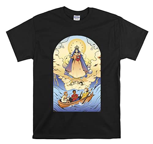 T-shirt Virgin Copper Angels pour homme et femme en noir taille S
