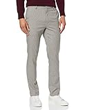  New Look Herren Puppy Tooth Skinny Sakko, Beige (Camel 17), 52 (Herstellergröße: J42R)
