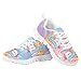 Dolyues Girls Fashion Sneakers Size 12 Cushioned Capybara Axolotl Everyday Sneakers for Kids Running Athletic Shoes Wear Resistant School Cross Trainers