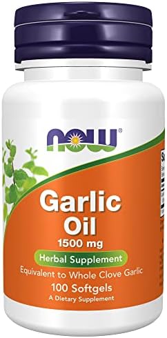 NOW Supplements, Garlic Oil 1500 mg, Serving Size Equivalent to Whole Clove Garlic, 100 Softgels