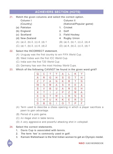 Image of MTG International General Knowledge Olympiad (IGKO) Workbook Class 4 - Chapter-wise MCQs with Achievers Section - SOF Olympiad Books For 2026-27 Exam