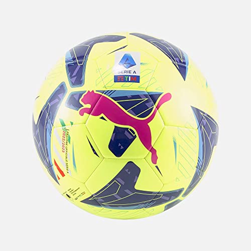 PUMA Orbita Serie a Ms Mini Pelotas de Entrenamiento, Unisex Adulto, Lemon Tonic-Azul Marino-Sunset...