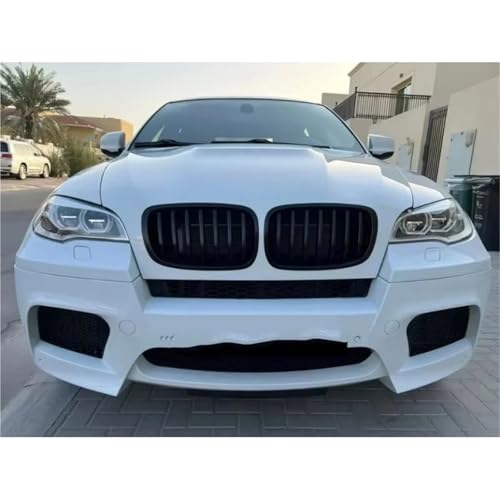 Rejillas delanteras de coche tipo riñón de carreras para renovación estética de X5 y X6 5