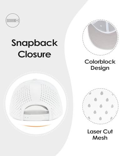 Image of Zylioo Oversize XXL Baseball Mesh Cap,Extra Large Laser Cut Cap,L M S Trucker Hat,Quick Dry Summer Cooling Golf Cap