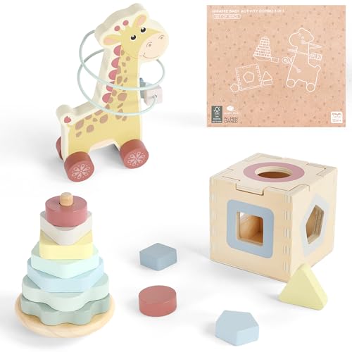 3-in-1 Wooden Baby Toys - image 1
