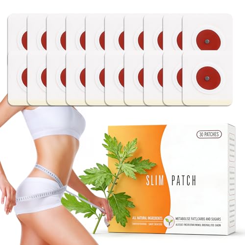30 parches adelgazantes para el equilibrio metabólico, parches para adelgazar, cintura con extractos de plantas naturales, apósitos adelgazantes, favorecen una silueta cuidada, transpirable y cómoda