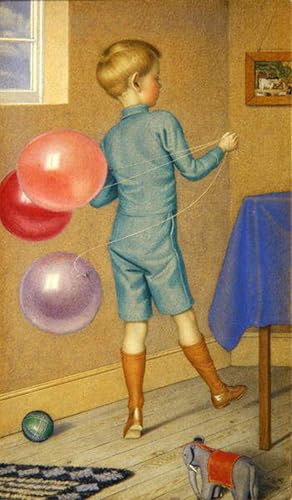 Affiche Toile Ballons Edward Southall portrait art reproduction décoration murale 60x90cm