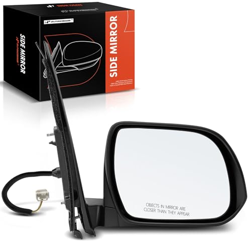 A-Premium Passenger Side Power Door Mirror - Compatible with Toyota Sienna Base 2011 2012 2013 2014 - Non-Heated Manual Folding Black Outside Rear View Mirror - Replace# 8791008081 by A-Premium - Used condition - US$52.79