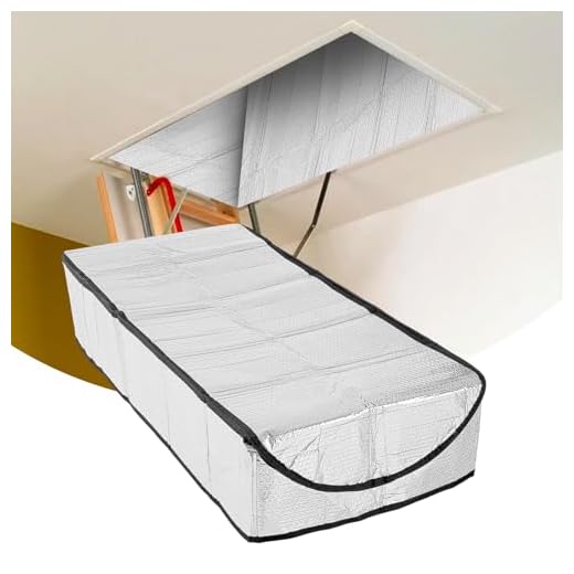 Attic Stairs Insulation Cover for Pull Down Stairway, R-Value 15.5, Extra Thick, Air Tight Attic Stair Cover Door Stairway Ladder Insulator Cover with Easy Zipper Access 25" x 54" x 11"