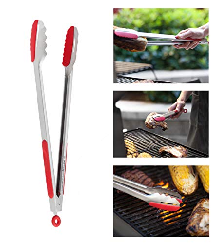 Ergo Chef Myron Mixon Pitmaster Bbq Kit Grilling Tool, Boning Knife, Duo Tongs, Edge Guards And 5 Pocket Bag, 6-Piece Set, Red And Black #TOP5