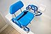 Platinum Health HydroSlide Sliding Shower Chair Swivel Seat for Bathtub, Soft, Padded with industry-exclusive, patented Gap-Bridge safety feature. Padded Armrests. Ideal for Elderly and Seniors (Blue)