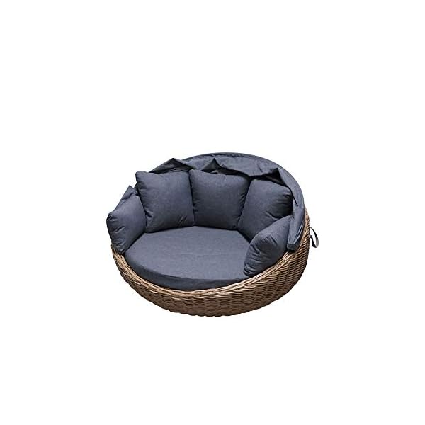 Polyrattan Daybed Ronda Natur-braun