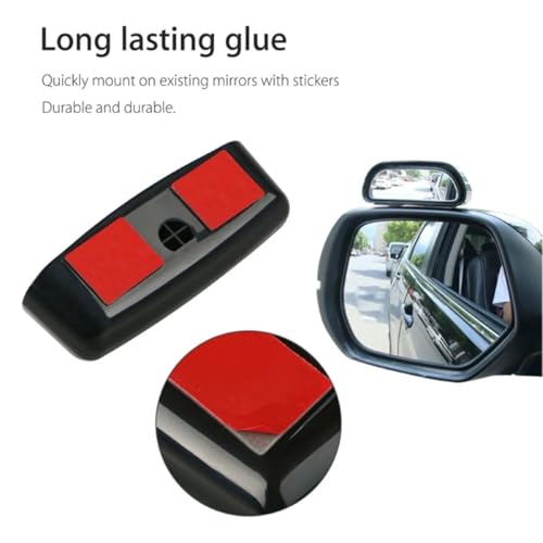 Miroir d'angle mort reglable grand angle pour retroviseur d'aile - 6
