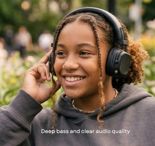 Image of Original for Marshall Major IV Wireless Bluetooth Headphones, Black, 80+ Hours Playtime, On-Ear Design, Wireless Charging, Multi-Directional Control Knob, Ergonomic Fit