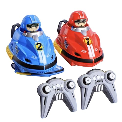 Golpeones De Batalla RC, AutoScooter RC, Vehículos RC con Un Parachoques Sin Éxito, RC Speed ​​Bumper Car De Depósito Controlado A Distancia Vehículos con Luz LED Y Música para Niños De 3 A 5 Años