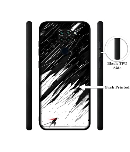 Image of Geometric Strom Design Premium 2D Printed Metal Back Case Cover for Mi Redmi Note 9 4G