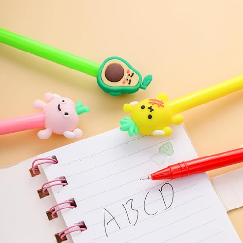 4 bolígrafos de gel con diseño infantil 0.5 mm punta rápida secado miniatura 3