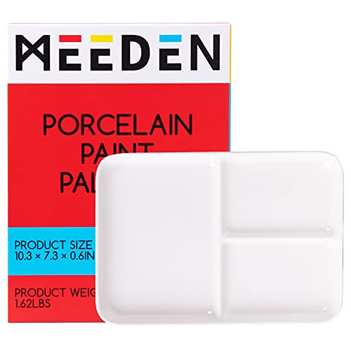 MEEDEN Ceramic Artist Paint Palette (10'' &times; 7'')