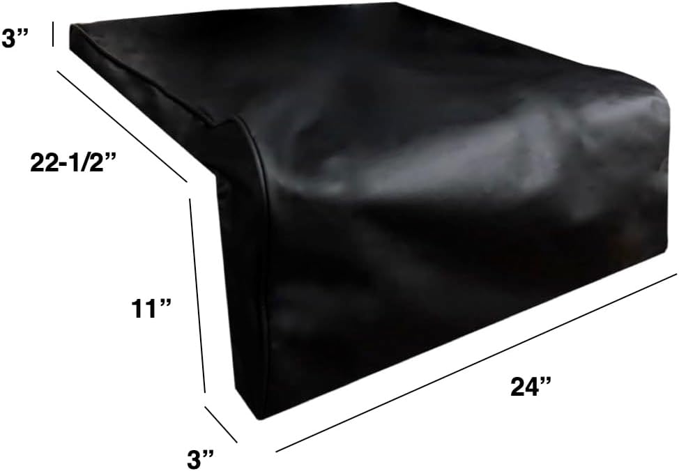 Windproof Covers 24” Heavy Duty Premium Quality Vinyl Grill Cover to fit Turbo Power Burner Built-in