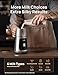 Dreo Milk Frother [Upgraded], All-in-1 Electric Foam Maker for Coffee, 15oz/450ml Automatic Foam Frother for Latte Art-level Microfoam, 30+ Drinks, Dishwasher Safe, Easy to Clean, LED display