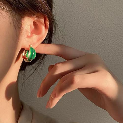 Bijoux de luxe romantique : boucles d'oreilles goutte verte d'exception