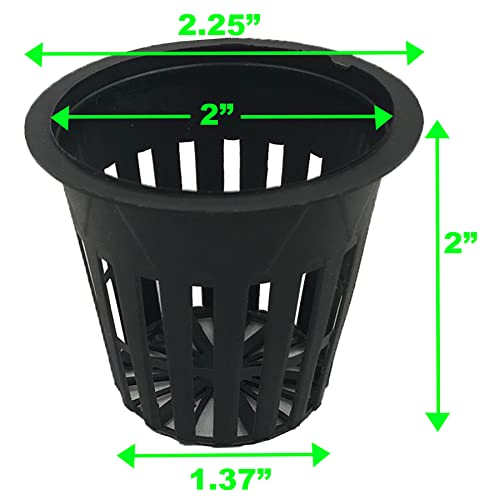 Viagrow V2Net-50 Net Pot, 2 In. 50-Pack, Black #TOP1
