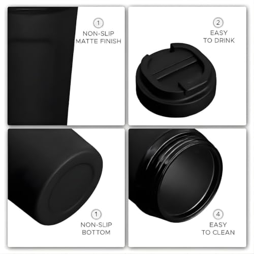 Image of SMAX 450 ML Travel Mug with Lid | Reusable Coffee & Tea Cup | Portable Drinking Mug for Office, Car & Travel | Stylish Lightweight Cup for Daily Use