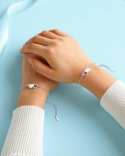 Image of 2 /3 Pcs Mother Daughter Bracelets Set Christmas Valentines Birthday