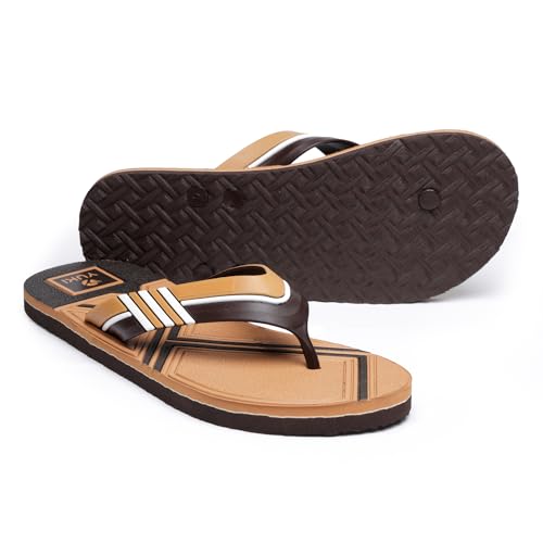 Image of YUKI Men Slippers | Stylish Hawai Chappal Rubber Flip Flops Slippers, Comfortable & Ultra-Light, Waterproof Non-Slip Thong