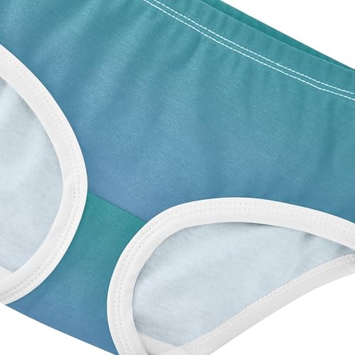 Joisal Green Pale Denim Blue Gradient Girl Panties Cute Girls Underwear Toddler Cotton Fancy Kids Briefs Undies 2t4