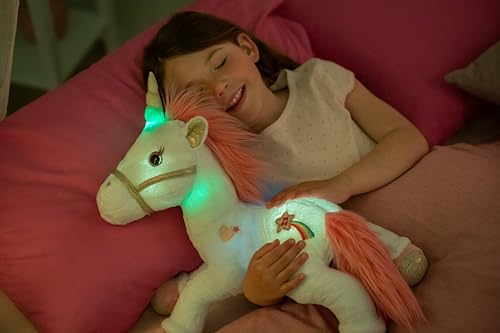 Licorne en peluche interactive pour s'endormir avec des sons féeriques - 6