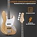 Ktaxon Electric Bass Guitar with 20Watt Amplifier, 4 String Right Handed Electric Bass Kit for Beginner & Professionals W/a Bag, Shoulder Strap, Guitar Pick, Wrench Tool(Burlywood)
