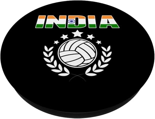 Miniatura 2 de India Volleyball Fans Jersey Pride Indian Flag Sport Lovers PopSockets Swappable PopGrip