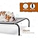 Nobleza Hundeliege Outdoor, Erhöhtes Hundebett Grosse Hunde, für Draußen Camping, Kühlendes Erhöhtes Hund Haustierbett, Haustierliege Waschbar und Robuster, Grau, XL, 137x90x20CM