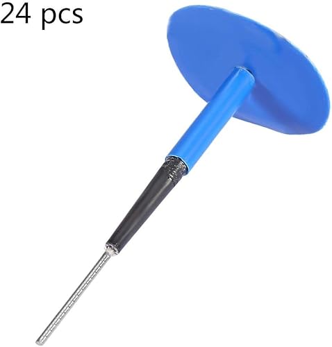 Miniatura 5 de Parche para tapón de neumáticos, 24 piezas de goma de mascar universal sin cámara para reparación de pinchazos de neumáticos, color azul (1.417 x