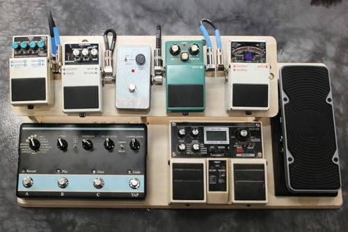 Guitar Effects Pedal Board Wood 2-Tier Platform Stand