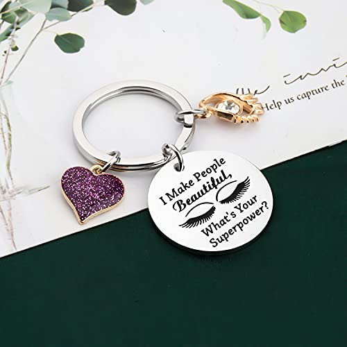 Image of WSNANG Lashes Artist Jewelry Eyelashes Artist Gift I Make People Beautiful What's Your Superpower Bracelet