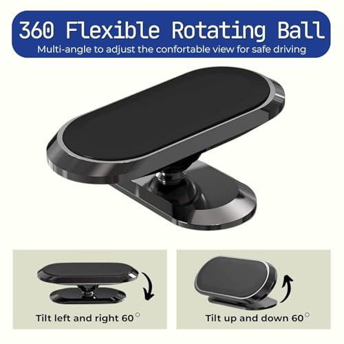 Image of Regor Magnetic Car Holder for Dashboard| Car Mount Stand with Strong Magnetic | 360 Adjustable Magnetic Cell Phone Holder | Compatible with All Smartphones iPhone Android