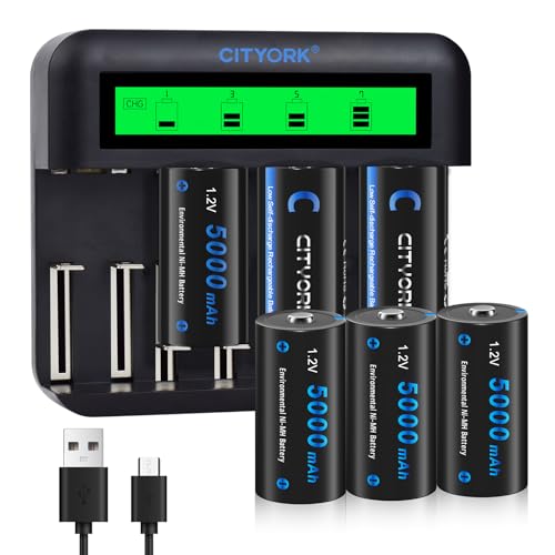 Contenuto della confezione: 1 caricabatterie + 1 cavo USB + 6 batterie Ni-MH + 3 scomparti per batterie (il vano batteria impedisce le batterie di cortocircuito o le scariche indesiderate e garantisce una conservazione e una protezione ottimali.)