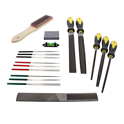 Redneck Convent RC Gunsmith File Set Tools 18pc Gunsmith Tools â€“ File Rasp, Round File, Half Round File, Diamond Files, Triangle Files