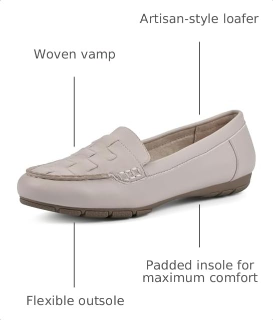 Image of CLIFFS BY WHITE MOUNTAIN Women's Giver Cushioned Loafer Flat