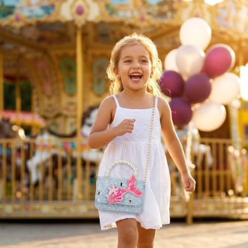 Image of PATPAT Mermaid Sling Bag for Girls Kids Age 3-6, 15x5x10cm