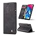 Produktbild yanzi Hülle Samsung Galaxy A10 Handyhülle Flip Case Schutzhülle Samsung Galaxy A10 Premium Leder Tasche Schwarz Wallet Lederhülle Bumper Silikon Samsung A10 Case