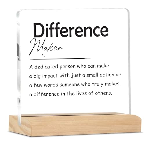 Image of Giftplease Mentor Plaque with Wooden Stand Personalized Gift for Mentor, Coach, Teacher, Appreciation Keepsake, Clear Desk Decor, Inspirational Thank You Gift, Office Table Display MP 77