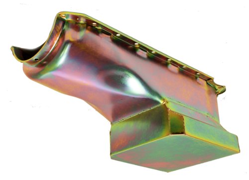 Image of Steel Racing Oil Pan Fits 1965-90 Chevy Big Block 396-402-427-454 - Zinc-Plated Finish