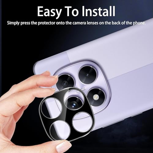 Image of Xmon Back Camera Lens Protector for Redmi Note 14 Pro 5G (1 Pack) Premium Camera Glass Protector Guard, Anti-Scratch, Ultra-Clear, Easy Installation