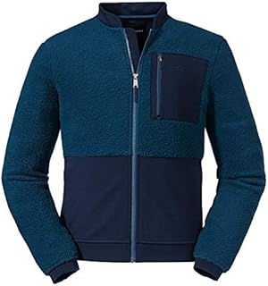 Schöffel Stylowa kurtka polarowa z haftowanym logo, oddychająca, szybkoschnąca kurtka outdoorowa Mężczyźni Kurtka polarowa Stavanger M