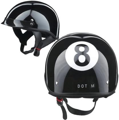 Amazon.com: Casco AGV A4 8 Ball mitad, L, 8 Ball : Automotriz