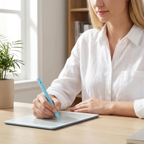 KOCKSHION 9 Szt. Częściowy Lekkich Rysików Do Tabletów z Cienką Końcówką i Smyczą Stylus Do Ekranów Pojemnościowych Rysowania Pisania Tablicach LCD